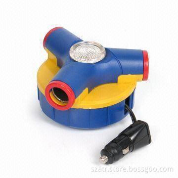 Car Plug with Three-way Extension Socket and Negative Ion Generator